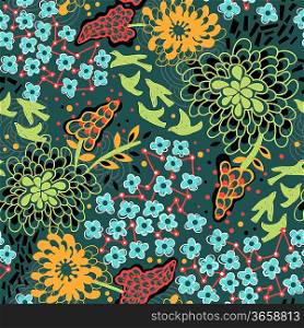 abstract floral pattern.vector seamless texture