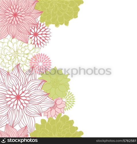 Abstract floral seamless pattern for design.. Abstract floral seamless pattern for design