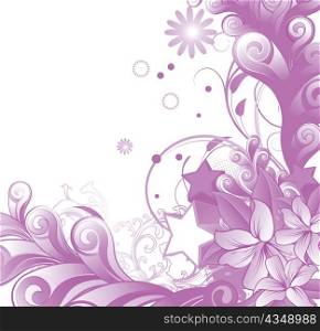 abstract floral vector