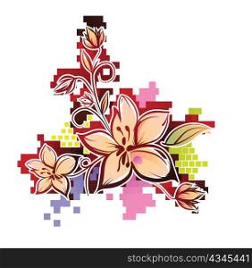 abstract floral vector illustration