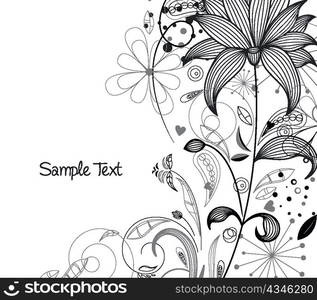 abstract floral vector illustration