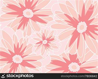 abstract flower background, vector illustration