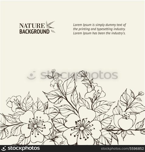Abstract flower background. Vector illustration, contains transparencies, gradients and effects.