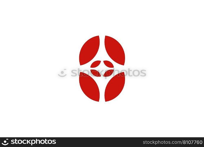 Abstract flower logo icon design Royalty Free Vector Image