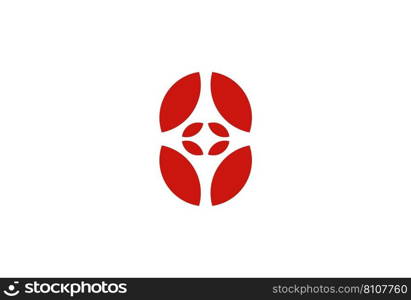 Abstract flower logo icon design Royalty Free Vector Image