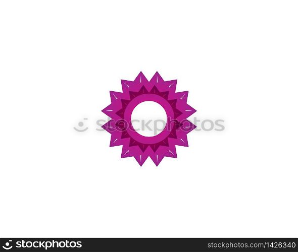 Abstract flower logo template