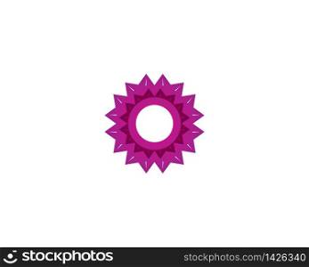 Abstract flower logo template
