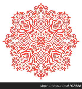 Abstract Flower Mandala. Decorative element for design. Vector illustration.