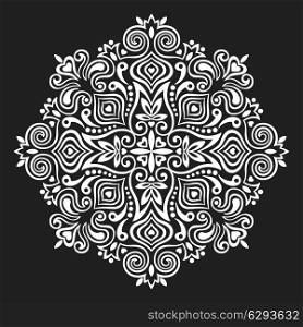 Abstract Flower Mandala. Decorative element for design. Vector illustration.