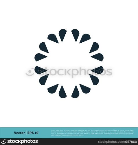 Abstract Flower Ornamental Icon Vector Logo Template Illustration Design. Vector EPS 10.