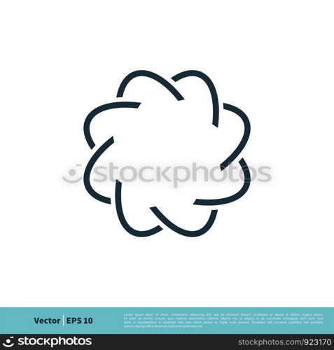 Abstract Flower Ornate Icon Vector Logo Template Illustration Design. Vector EPS 10.