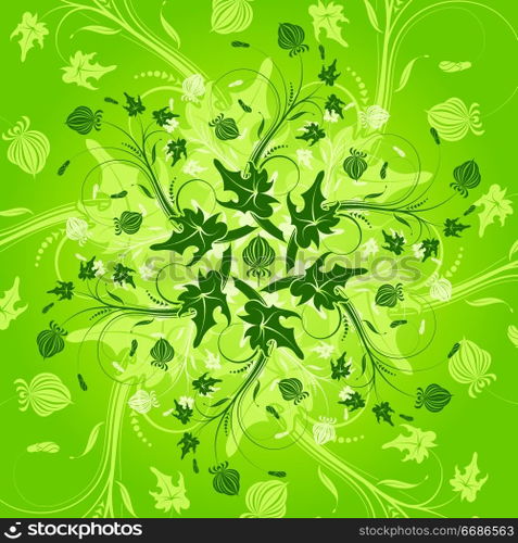 Abstract flower pattern