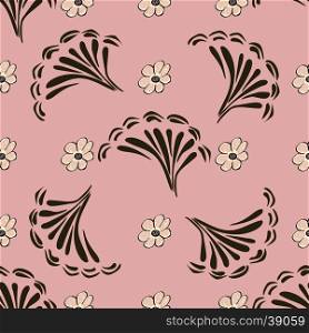 Abstract flower pattern background. Vector texture Floral seamless backgrounds.