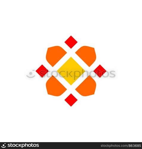 Abstract Flower Pattern Logo Template Illustration Design. Vector EPS 10.