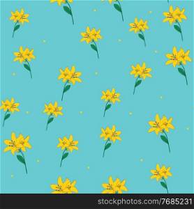 Abstract Flower Seamless Pattern Background. Vector Illustration. Abstract Flower Seamless Pattern Background. Vector Illustration EPS10