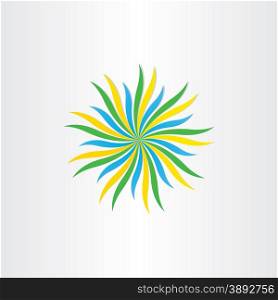 abstract flower vector background design