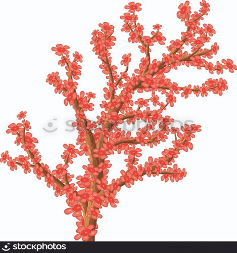 Abstract flowering tree.