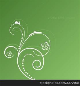 Abstract flowers background with place for your text. Vector