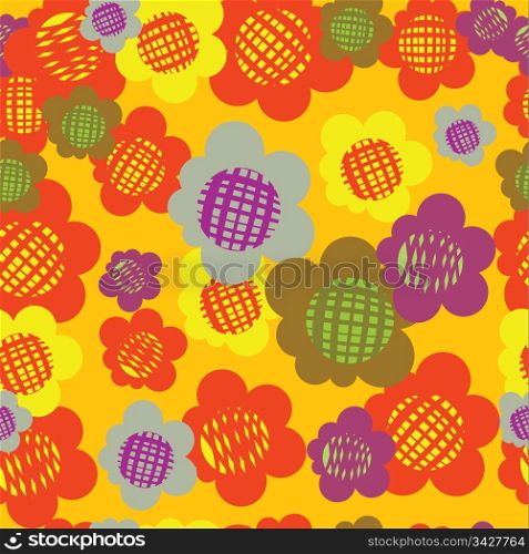 abstract flowers pattern
