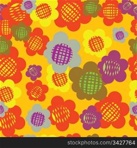 abstract flowers pattern