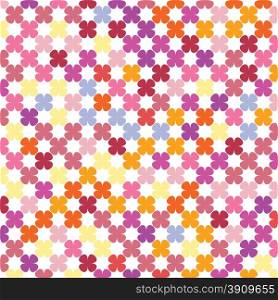 abstract flowers repeating texture background vector illustration