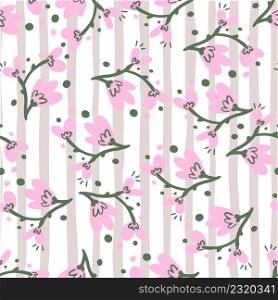 Abstract flowers seamless pattern. Creative floral endless wallpaper. Cute backdrop. Design for fabric , textile print, wrapping, cover. Vector illustration. Abstract flowers seamless pattern. Creative floral endless wallpaper.