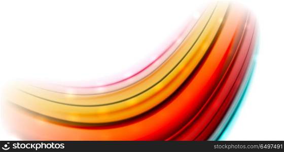 Abstract flowing motion wave, liquid colors mixing, vector abstract background. Abstract flowing motion wave, liquid colors mixing, vector abstract background with light dots effect