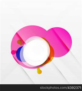 Abstract flowing shapes modern colorful design