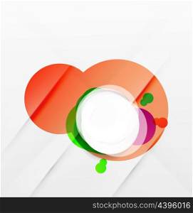 Abstract flowing shapes modern colorful design
