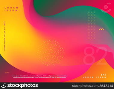 abstract fluid colors gradient shape background vector illustration. abstract fluid colors gradient shape background