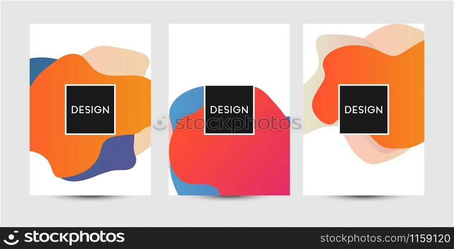 Abstract fluid graphics of poster or book cover design. Vibrant gradient color. Creative art for banner, landing page, web, cover, ad, greeting card, print.. Abstract fluid graphics of poster or book cover design. Vibrant gradient color.