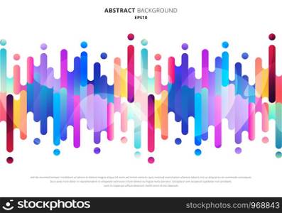 Abstract fluid or liquid colorful rounded lines transition elements on white background with space for your text. Vector Illustration