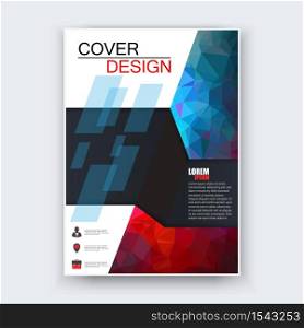 Abstract flyer design background. Vector Brochure Flyer design Layout template, size A4, Front page and back page, infographics.