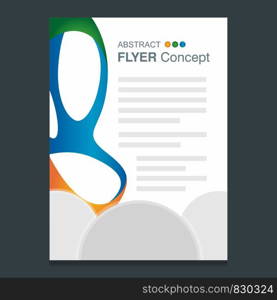 Abstract Flyer design vector and typography