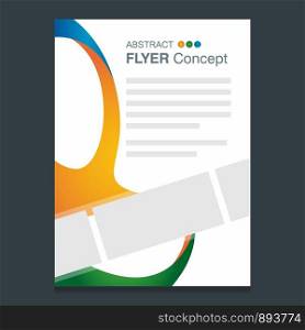 Abstract Flyer design vector and typography