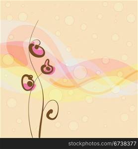 Abstract foral background. | Vector illustration.