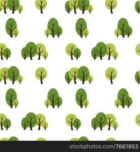 Abstract Forest Tree Seamless Pattern Background. Vector Illustration EPS10. Abstract Forest Tree Seamless Pattern Background. Vector Illustration