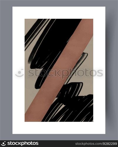 Abstract forms creative imagination wall art print. Wall artwork for interior design. Printable minimal abstract forms poster. Contemporary decorative background with imagination.. Abstract forms creative imagination wall art print