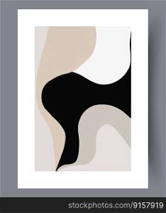 Abstract forms scandinavian minimalism wall art print. Wall artwork for interior design. Printable minimal abstract forms poster. Contemporary decorative background with minimalism.. Abstract forms scandinavian minimalism wall art print