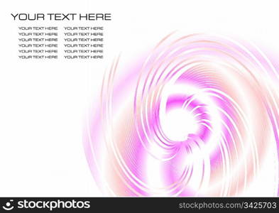 Abstract fractal background with space for text, vector illustration