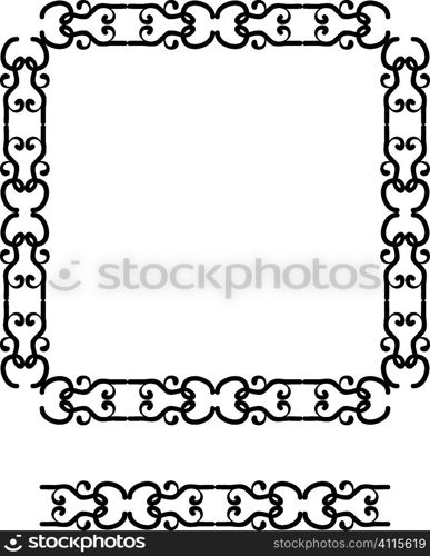 Abstract frame and border