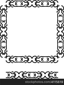 Abstract frame and border