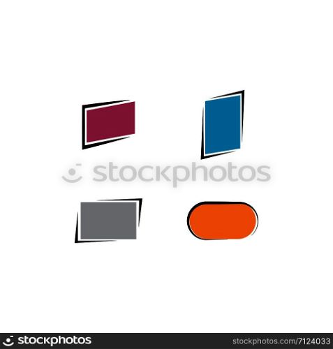Abstract frame vector illustration concept