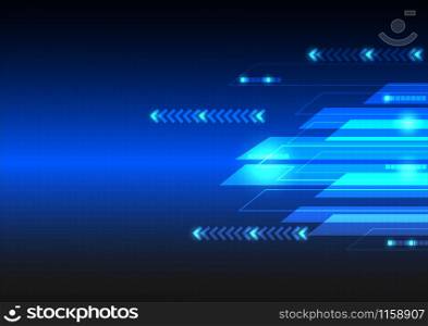 Abstract future technology speed movement background. Vector illustration