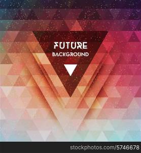 Abstract future vector background with triangle shapes. Abstract triangle future vector background
