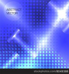 abstract futuristic blue vector background halftone shining circles