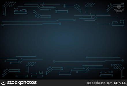 abstract futuristic circuit board illustration technology dark blue color background