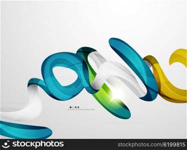 Abstract futuristic design background. Colorful swirl shape abstract futuristic design background