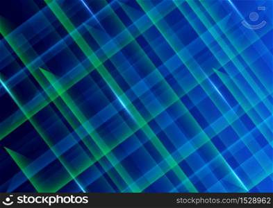Abstract futuristic digital green and blue technology background. Vector illustration