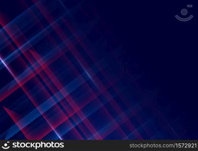 Abstract futuristic digital red and blue technology background. Vector illustration